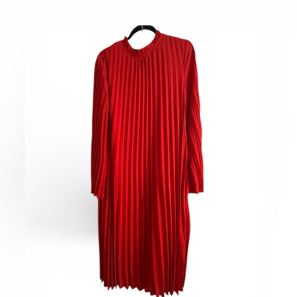 MOTF Vibrant Red Ruffled Dress - Picture 2 of 9